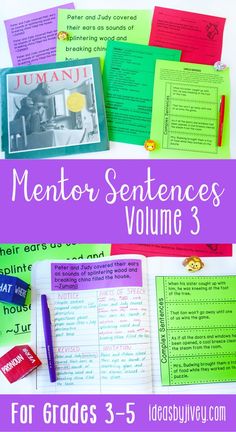 Mentor sentences are the perfect way to teach grammar and author's craft through examples of excellent sentences from your favorite read-aloud books! This bundle is just what you need to implement mentor sentences in your classroom all year! Each of the 40 lessons includes the teacher sentence page, the student sentence page, a lesson plan page with possibilities for all 4 days, and a quiz aligned with CCSS with answer key. #mentortexts #mentorsentences #3rdgrade #4thgrade #5thgrade