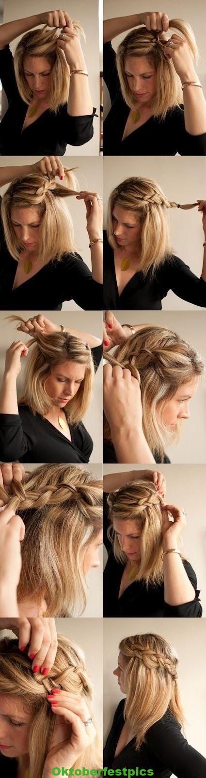 Schnelle und einfache Frisuren Mittlere L&auml;nge #Oberfrisur #Blatt #Blattfrisuren ... - Trendfrisuren Modell für 2019 - #Einfach