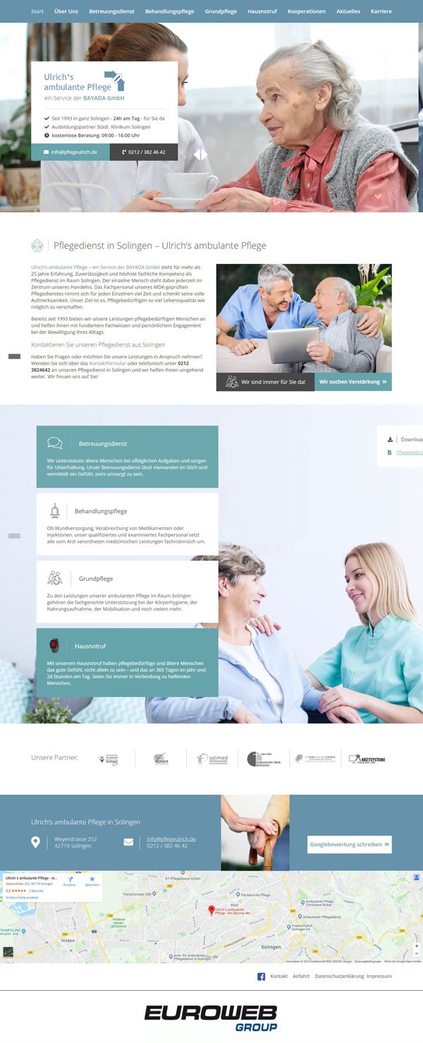 Pin &ndash; Portfolio: Inspiration Webdesign &ndash; https://www.pflegedienst-ulrich.de/