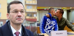 Geje z teledysku Roxette walczą o tolerancję, całując się na siedzeniu premiera Morawieckiego: "Zostawiliśmy w powietrzu HOMOZARAZKI"