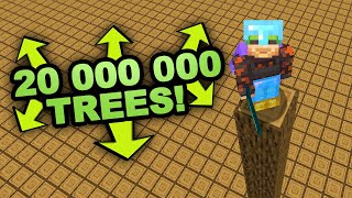 I plant 20 000 000 Trees in Minecraft (Not Creative)