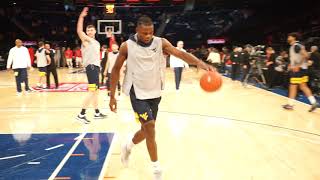 Oscar Tshiebwe: West Virginia Mountaineers Pregame Workout Routine