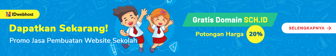 Promo - PROMOSIKAN SEKOLAHMU DENGAN WEBSITE SEKOLAH!