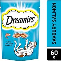 Dreamies Cat Treats, Salmon, 60 gm