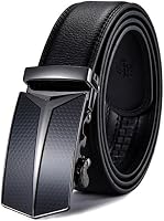 XDeer Men's Leather Ratchet Dress Belts with Automatic Buckle Gift Box