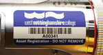 Curved surface asset tag