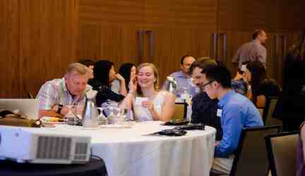 Socializing at the World Tour