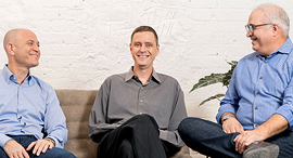 Next Gear's team: Omer Shachar (left), Yoav Waizer, and Tal Cohen. Photo: Aya Wind
