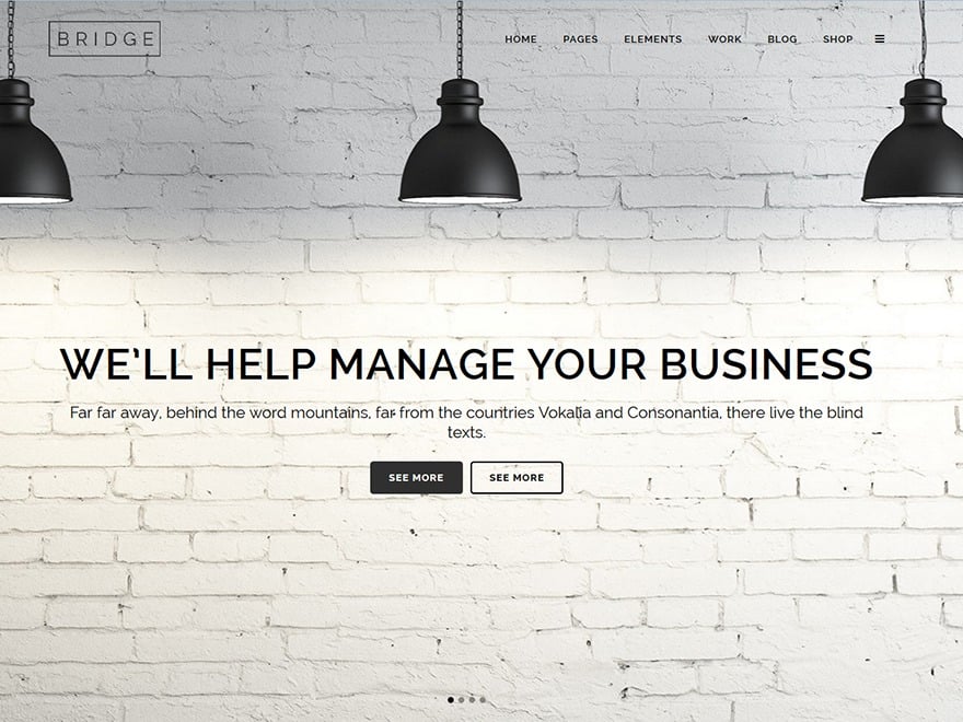 Bridge WP template