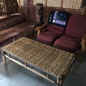 Repairing A Bamboo Coffee Table - finished table