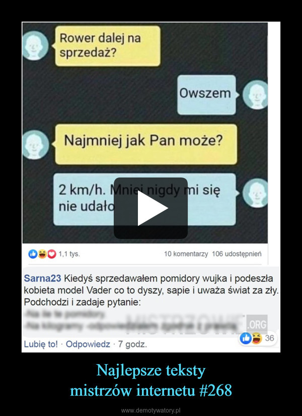Najlepsze tekstymistrz&oacute;w internetu #268 &ndash;