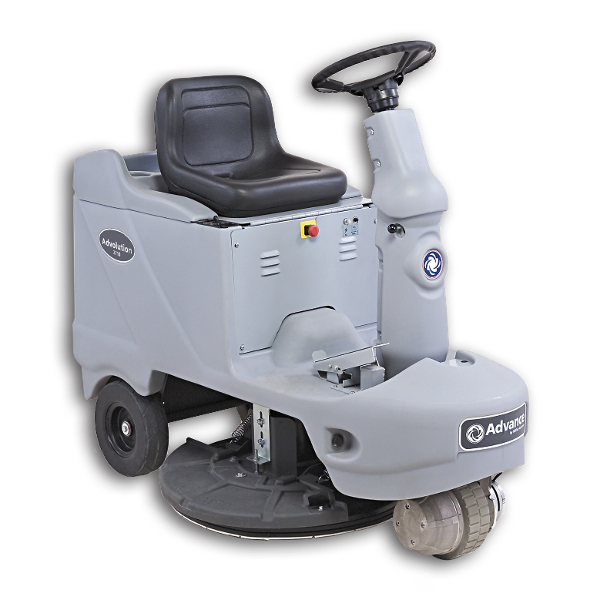 ADVANCE ADVOLUTION 2710 RIDER BURNISHER W/ SHELF CHARGER