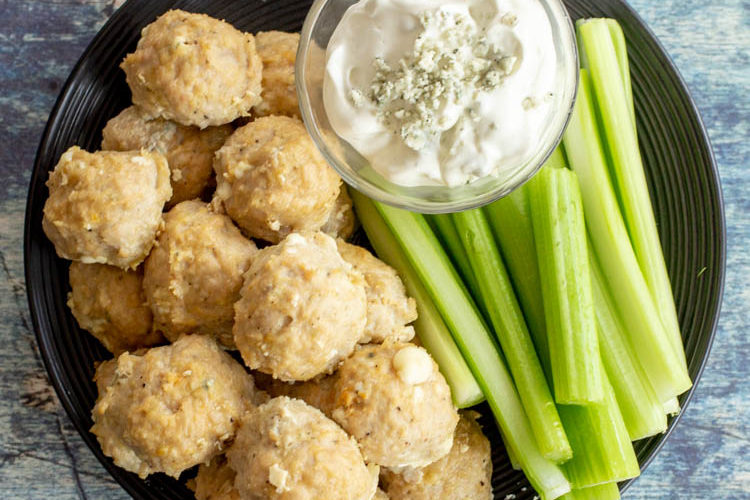 Buffalo Chicken Meatballs – Low Carb, Keto, Gluten-Free