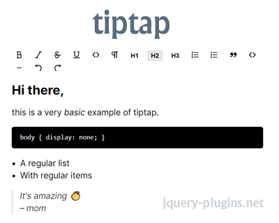 tiptap &ndash; Extendable Rich-Text Editor for Vue.js