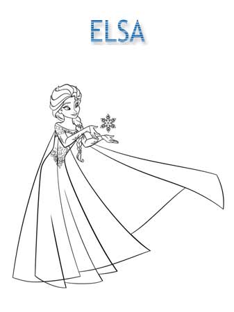 Kolorowanki Elsa
