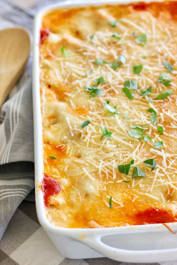 Baked Ziti with Sausage and B&eacute;chamel