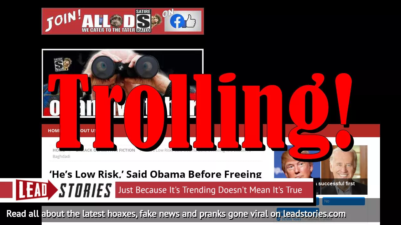 Fake News: Obama Did NOT Say