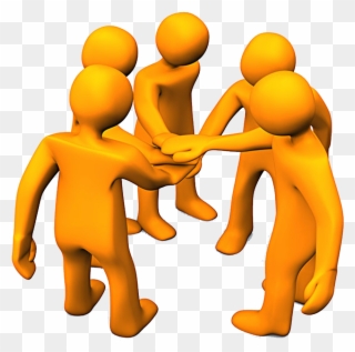 Clipart Hand Teamwork - Team Work - Png Download