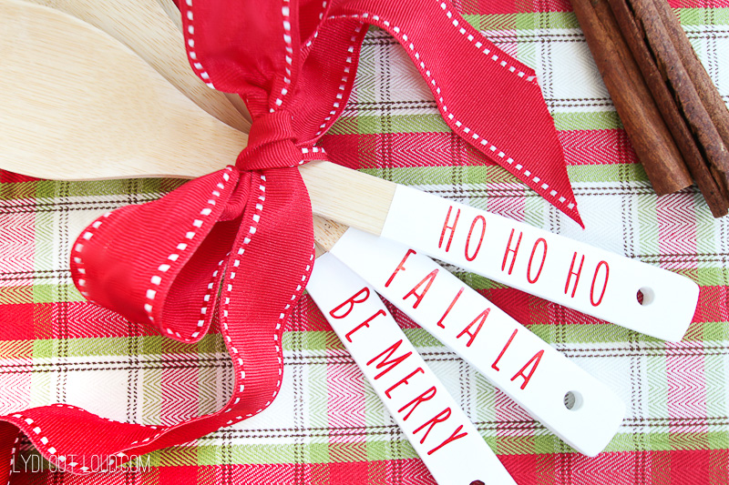 Decorative painted Christmas Wooden Spoons
