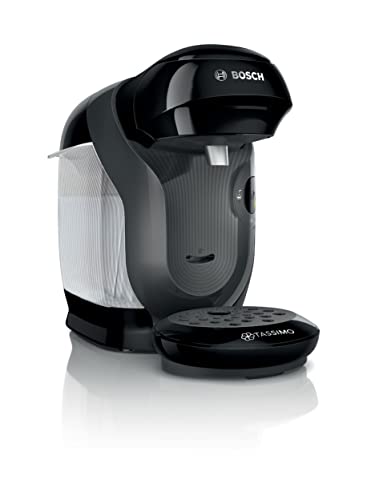 Bosh Machine &agrave; Caf&eacute; Tassimo Style, TAS1102, plus de 40 boissons chaudes, OneTouch, cafeti&egrave;re &agrave; dosettes, format compact, Intellibrew, noir