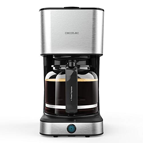 Cecotec Cafeti&egrave;re Coffee 66 Heat. Technologie ExtremeAroma, Capacit&eacute; d&rsquo;1.5 L (12 tasses), Fonctions R&eacute;chauffer et Maintenir Chaud, Carafe Thermor&eacute;sistante, Bec Anti-gouttes, 950 W.