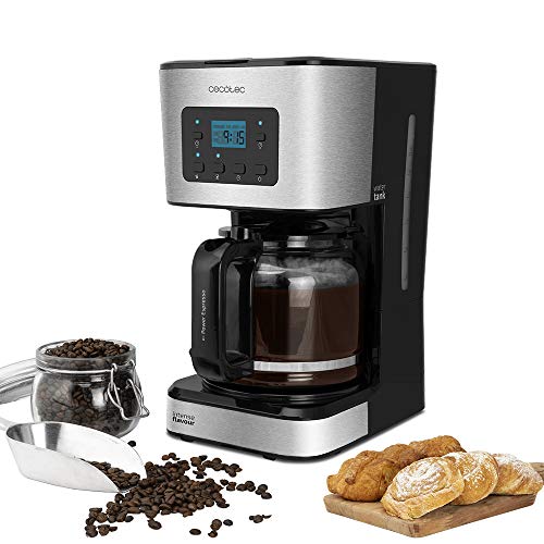 Cecotec Cafeti&egrave;re Coffee 66 Smart. Technologie ExtremeAroma, Num&eacute;rique avec &Eacute;cran LCD, 1.5 L , Fonctions R&eacute;chauffer et Maintenir Chaud, Verseuse Thermor&eacute;sistante, Puissance 950 W.