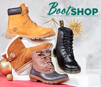 trend shop with assorted stylish boots