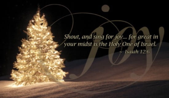 Isaiah 12:6 - Joy ecard, online card