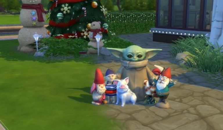 Малыша Йоду добавили в Sims 4. Фанаты завалили им свои виртуальные дома