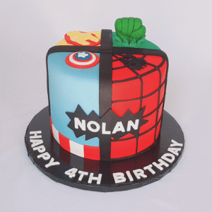avengers birthday cake