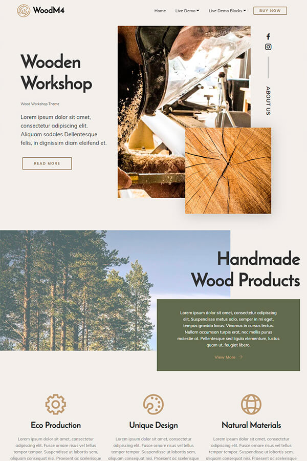 Wood Workshop Theme