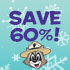 Save 60 percent!