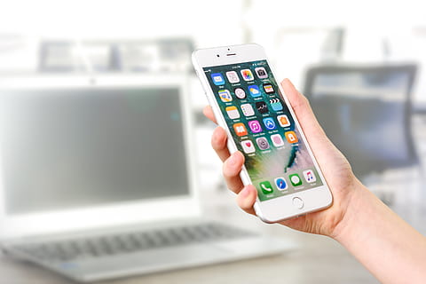 person, holding, silver iphone 7, cell phone, device, electronics, hand, iphone, laptop, phone, portable, screen, smartphone, technology, touch screen, wireless, wireless technology, human hand, communication, connection, human body part, computer, internet, computer network, one person, choice, focus on foreground, portable information device, close-up, mobile phone, control, smart phone, buying, modern, mobile app, push button, consumerism, 5K, CC0, public domain, royalty free