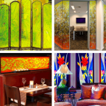 Decorative Art Glass Partition by Artisans at Palace of Glass