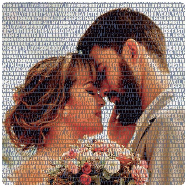 Picture made from words