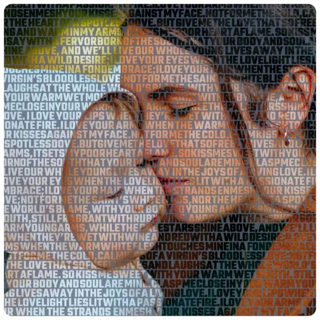 Image made up from words