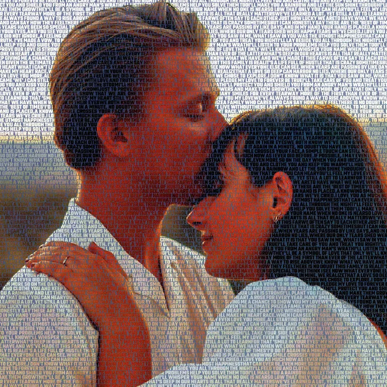 Picture made of words