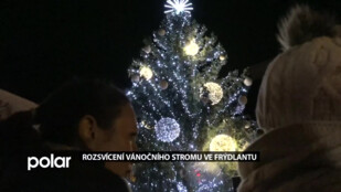 V regionu se rozsvěcuj&iacute; v&aacute;nočn&iacute; stromy. Ten svůj rozsv&iacute;tili i ve Fr&yacute;dlantu nad Ostravic&iacute;