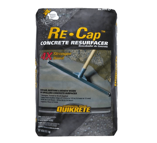 QUIKRETE's Re-Cap Resurfacer&trade; 4X Stronger Bond