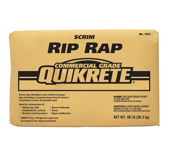 QUIKRETE&reg; Rip Rap Stabilizes Natural Gas Pipeline
