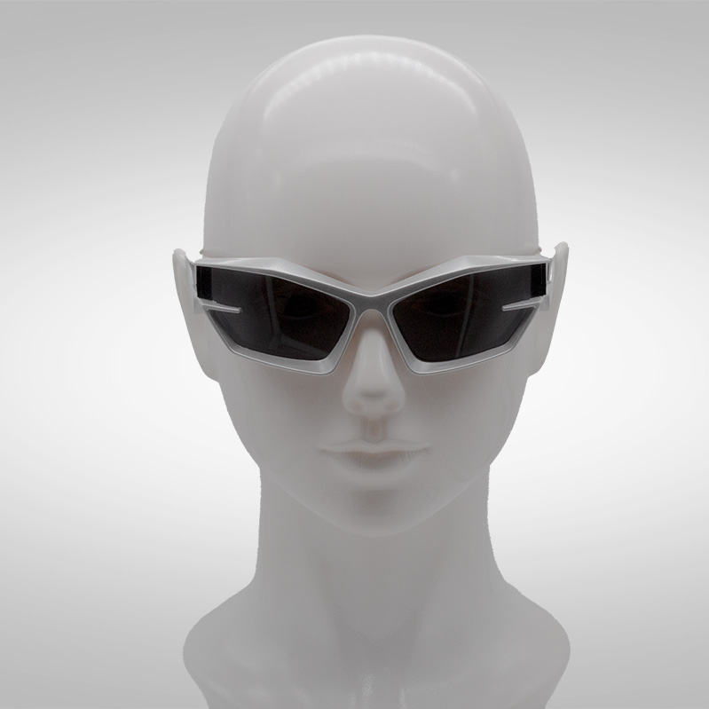 Schnelle Brille Silver Surfer in Silber auf Kopf