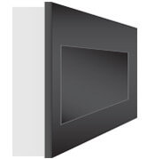 Fully recessed