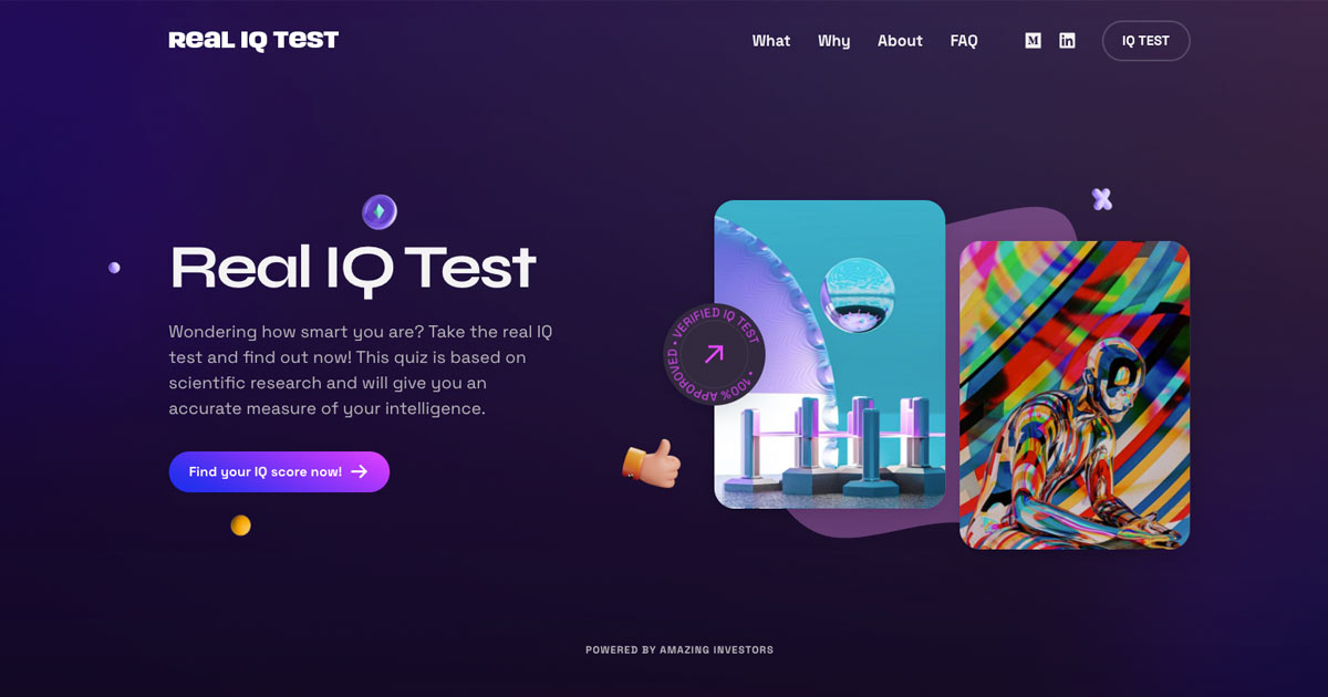 Real IQ Test - Test Your Intelligence