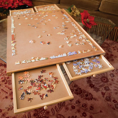 Standard Wooden Puzzle Plateau 1000