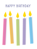 Custom front birthday candles medium