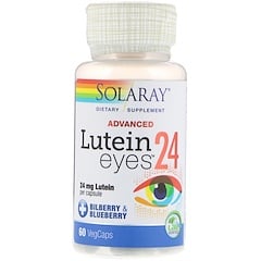 Solaray, 어드밴스드, 루테인 아이즈, 24 mg, 60 식물성 캡슐