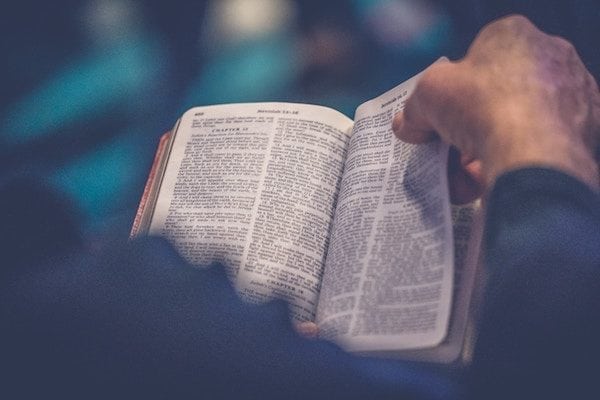 Reading Bible verses