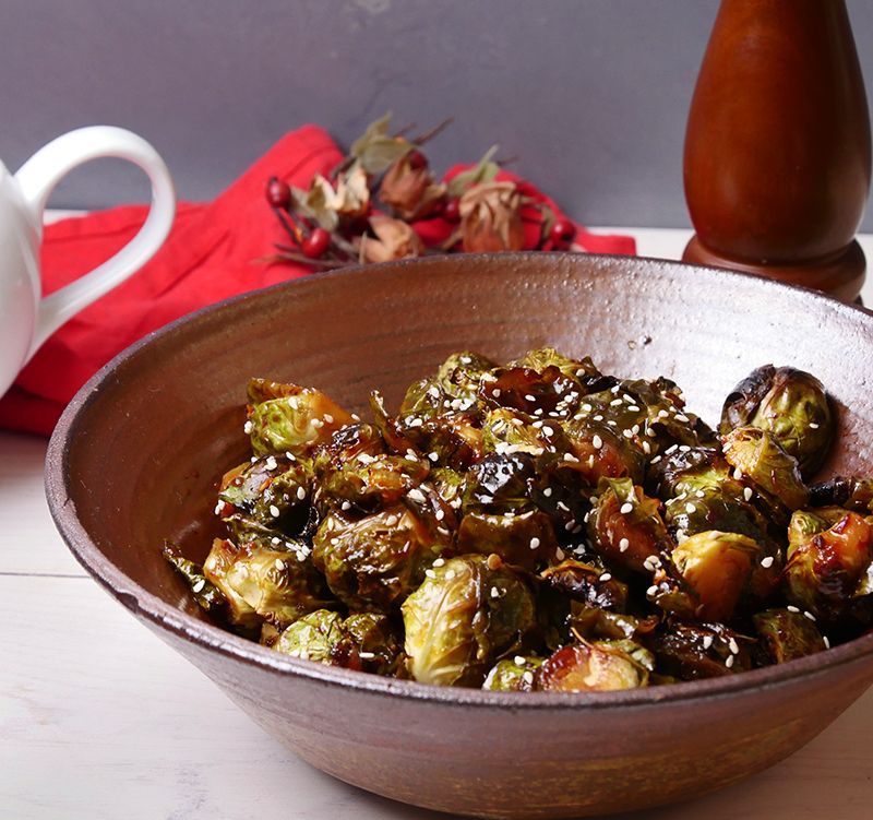 Low-carb Sweet And Spicy Brussels Sprouts  Recipe and Video