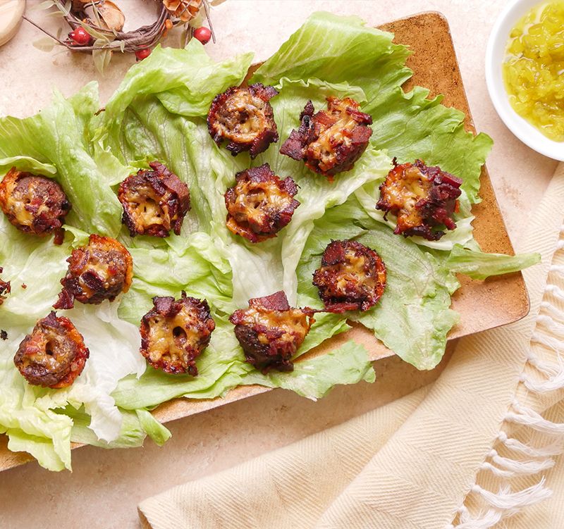 Looking For A Meaty, Cheesy Snack That Will Let You Ditch The Carbs Without Regrets? These Hand-held Bites Are Just The Thing Recipe and Video
