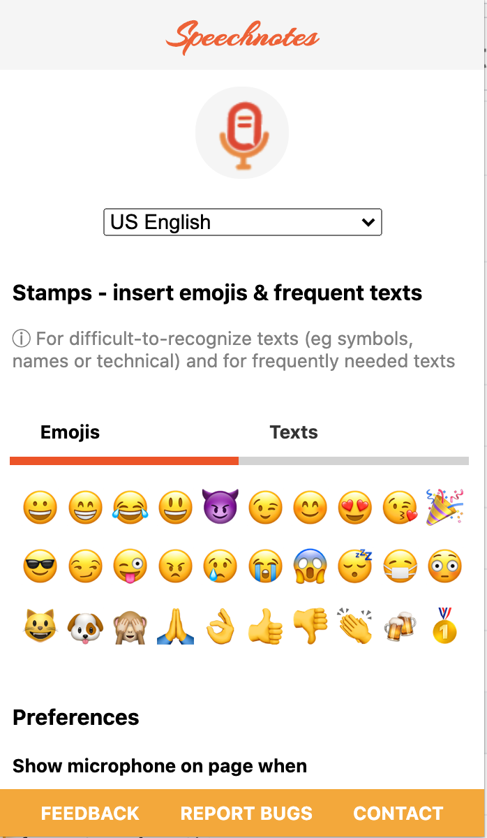 Image with missing alt attribute found on speechnotes.co